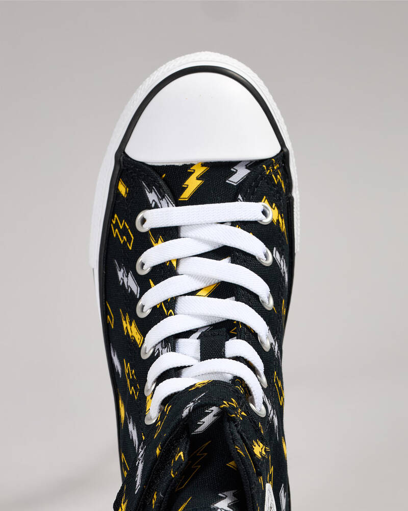 Converse Junior Boys' Chuck Taylor All Star Electric Bolt Easy-On Shoes for Mens