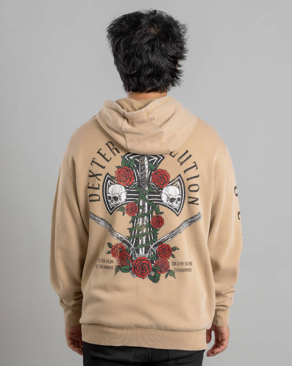 Dexter Wreathed Cross Hoodie for Mens