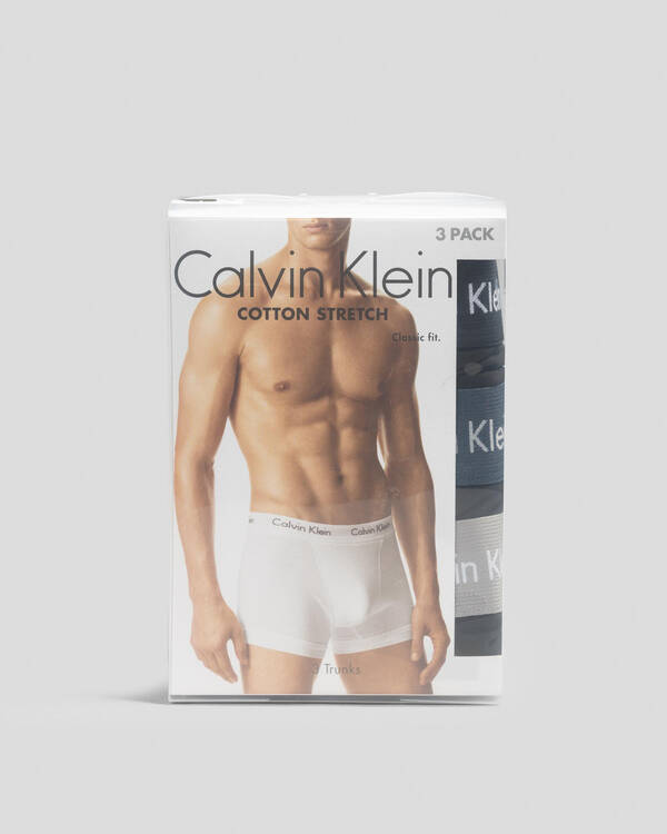 Calvin Klein Cotton Stretch Trunks3 Pack for Mens