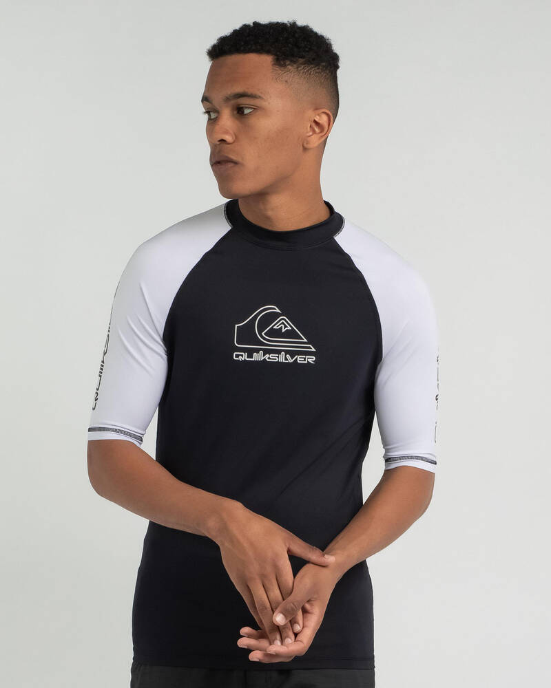 Quiksilver On Tour Short Sleeve Rash Vest for Mens