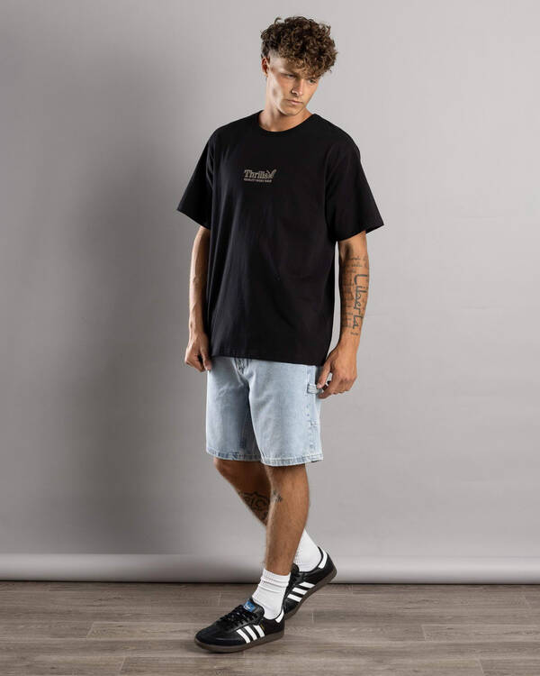 Thrills Workwear Embro Merch Fit T-Shirt for Mens