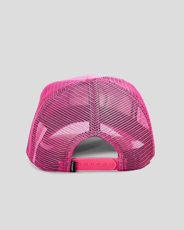 Santa Cruz Girls' Glint Dot Fill Trucker Cap for Womens