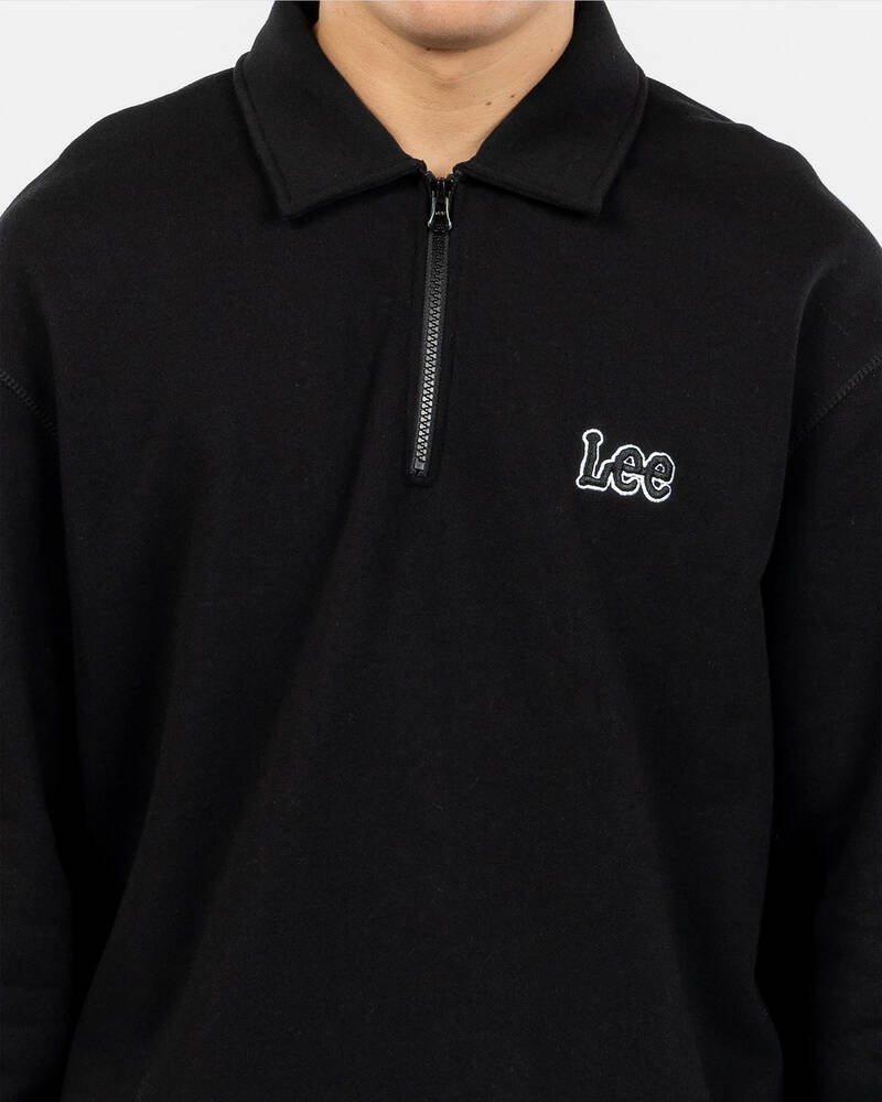 Lee Collar fleece Qtr-Zip Sweatshirt for Mens