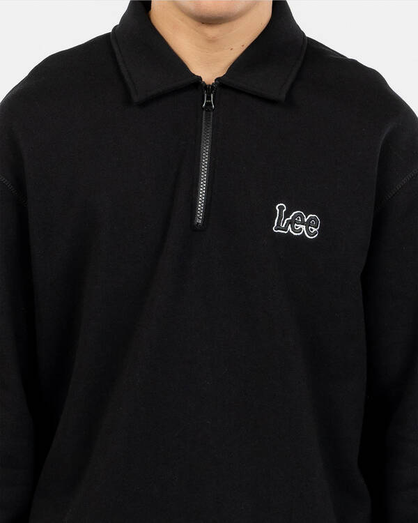 Lee Collar fleece Qtr-Zip Sweatshirt for Mens