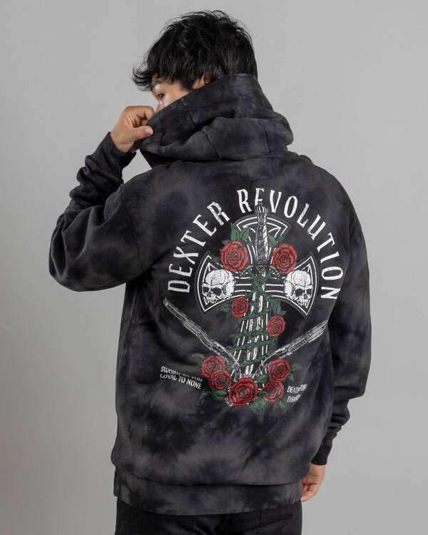Dexter Wreathed Cross Hoodie for Mens