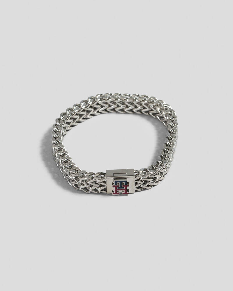 Tommy Hilfiger Monogram Metal Bracelet for Mens