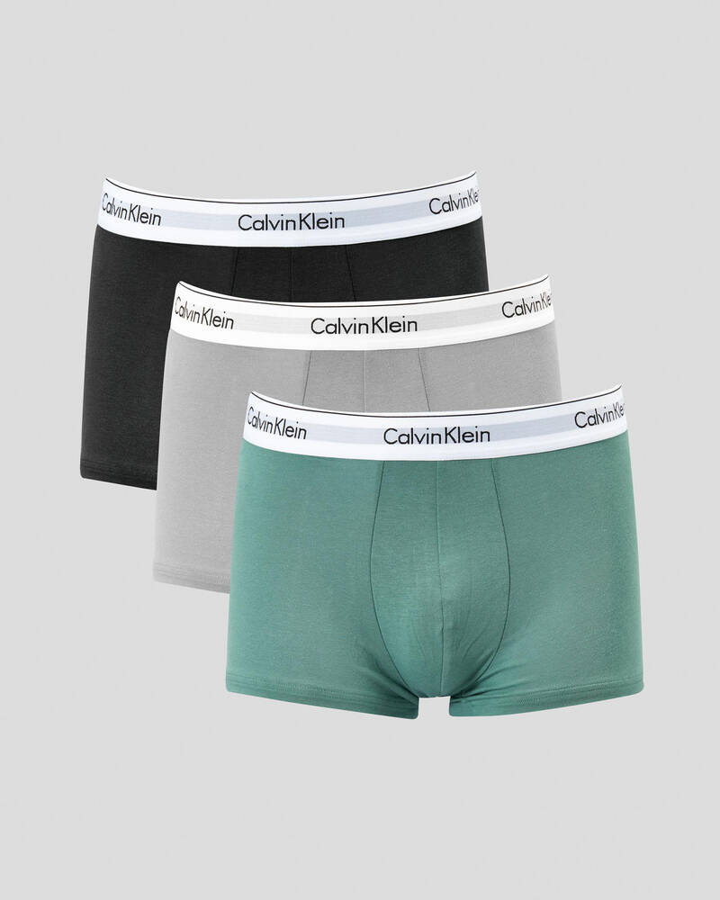 Calvin Klein Modern Cotton Trunks 3 Pack for Mens