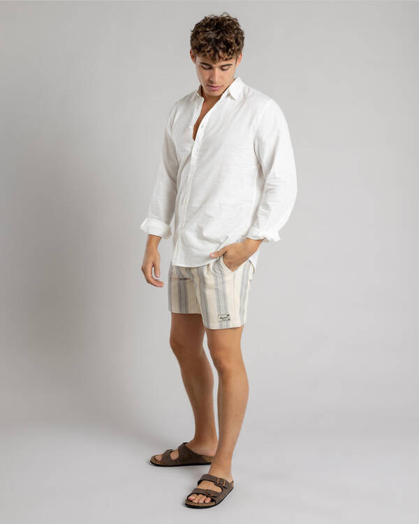 Skylark Waffle Elastic Waist Shorts for Mens