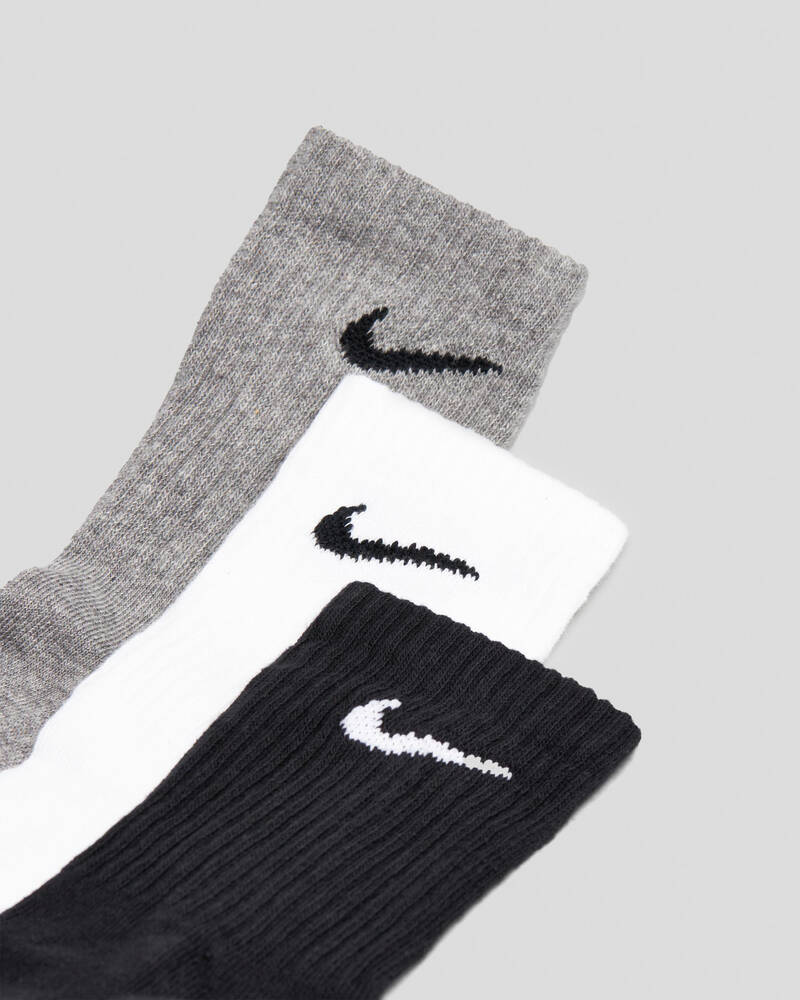 Nike Boys' Perfect Cushion Crew Trail Socks 3 Pack for Mens