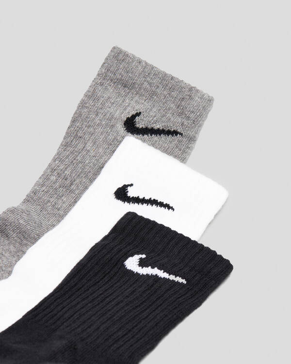 Nike Boys' Perfect Cushion Crew Trail Socks 3 Pack for Mens