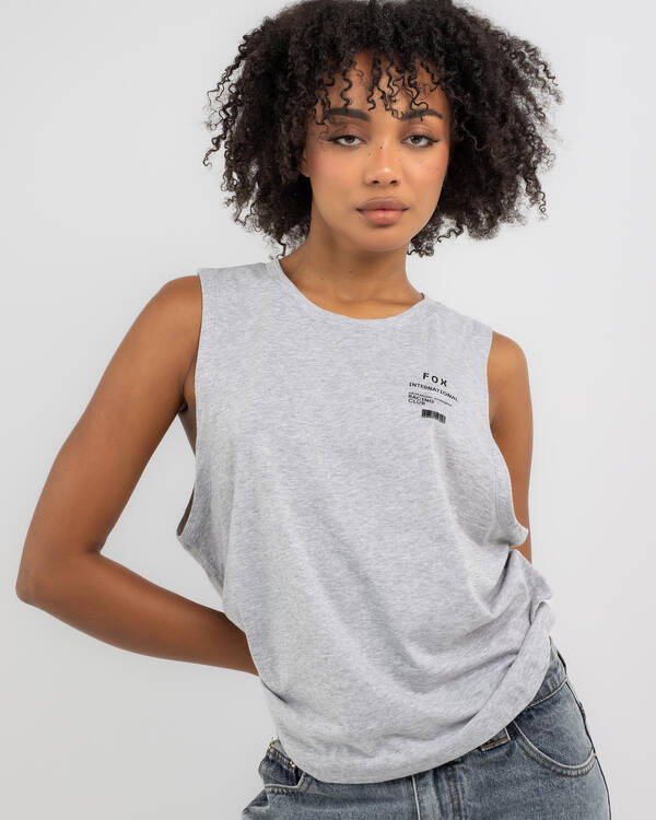 Fox Numerical Biker Tank for Womens