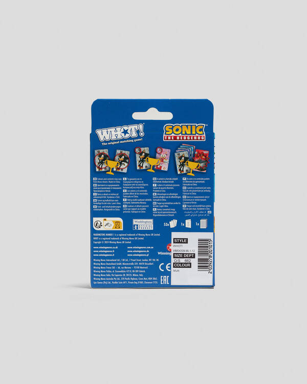 WHOT! Sonic the Hedgehog Card Game for Unisex