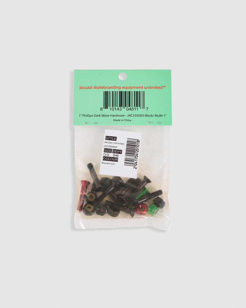 Jacuzzi Unlimited Dark Wave 1" Phillips Deck Bolts for Unisex
