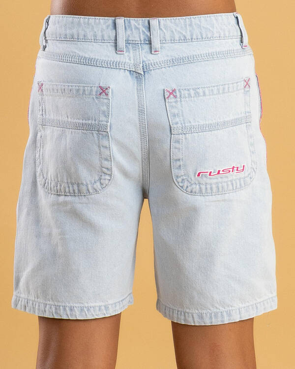 Rusty Girls' Flip Low Rise Wide Leg Jorts for Womens