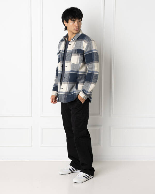 Skylark Fractured Long Sleeve Flannel Shirt for Mens