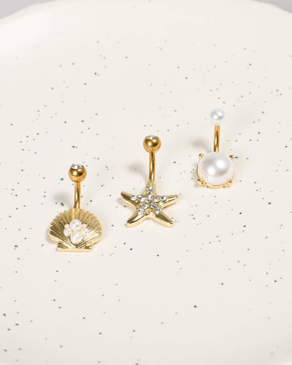 Karyn In LA Lucy Belly Ring Pack for Womens