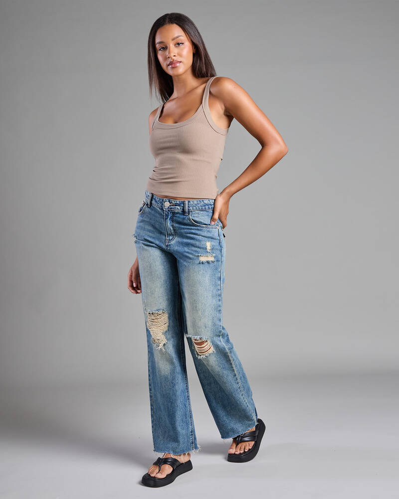 Ava And Ever Ayla Basic Rib Tank Top for Womens