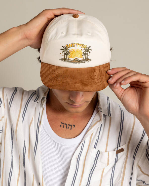 Rhythm Sunset Palm Cord Cap for Mens