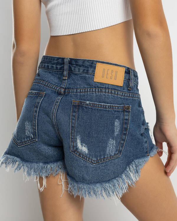 DESU Girls' Cyrus Micro Denim Shorts for Womens
