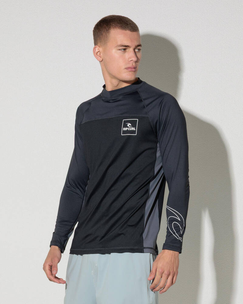 Rip Curl Drive Long Sleeve Rash Vest for Mens
