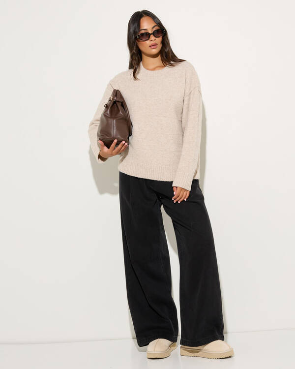 Mooloola Sonic Crew Neck Knit Jumper for Womens