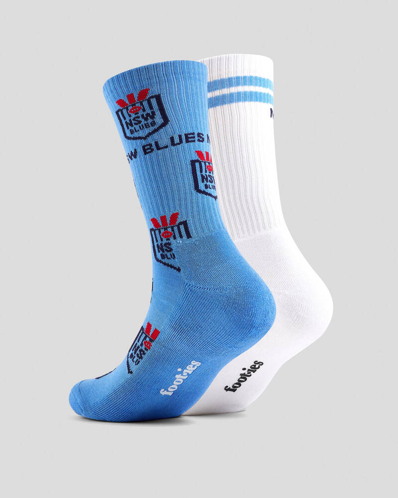 FOOT-IES Blues Icons Sneaker Socks 2 Pack for Mens