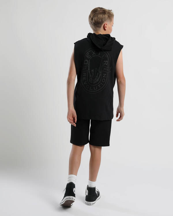 Dexter Boys' Hardcore Hooded Muscle T-Shirt for Mens