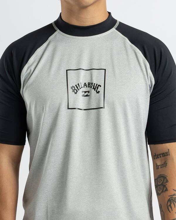 Billabong Boxed Arch Short Sleeve Rash Vest for Mens