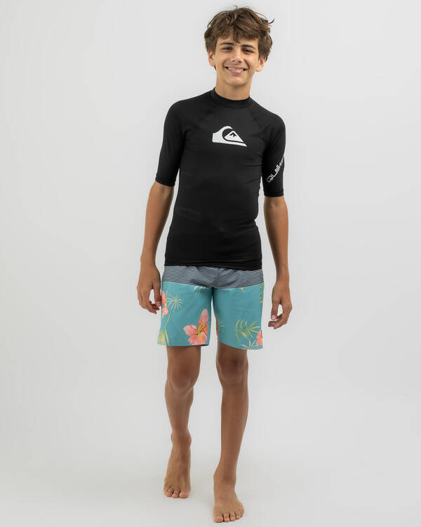 Quiksilver Boys' All Time Short Sleeve Rash Vest for Mens