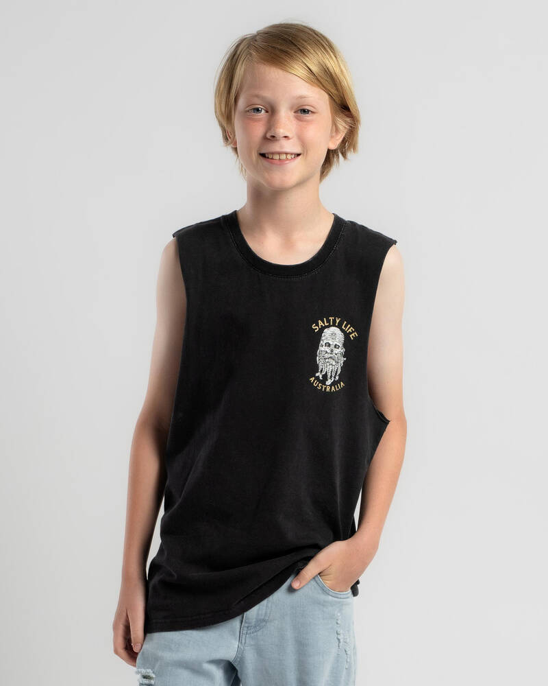 Salty Life Boys' Raiders Muscle Tank for Mens