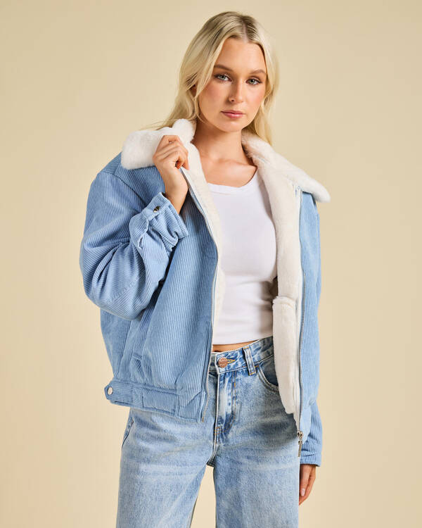 Ava And Ever Wolf Cord Jacket for Womens
