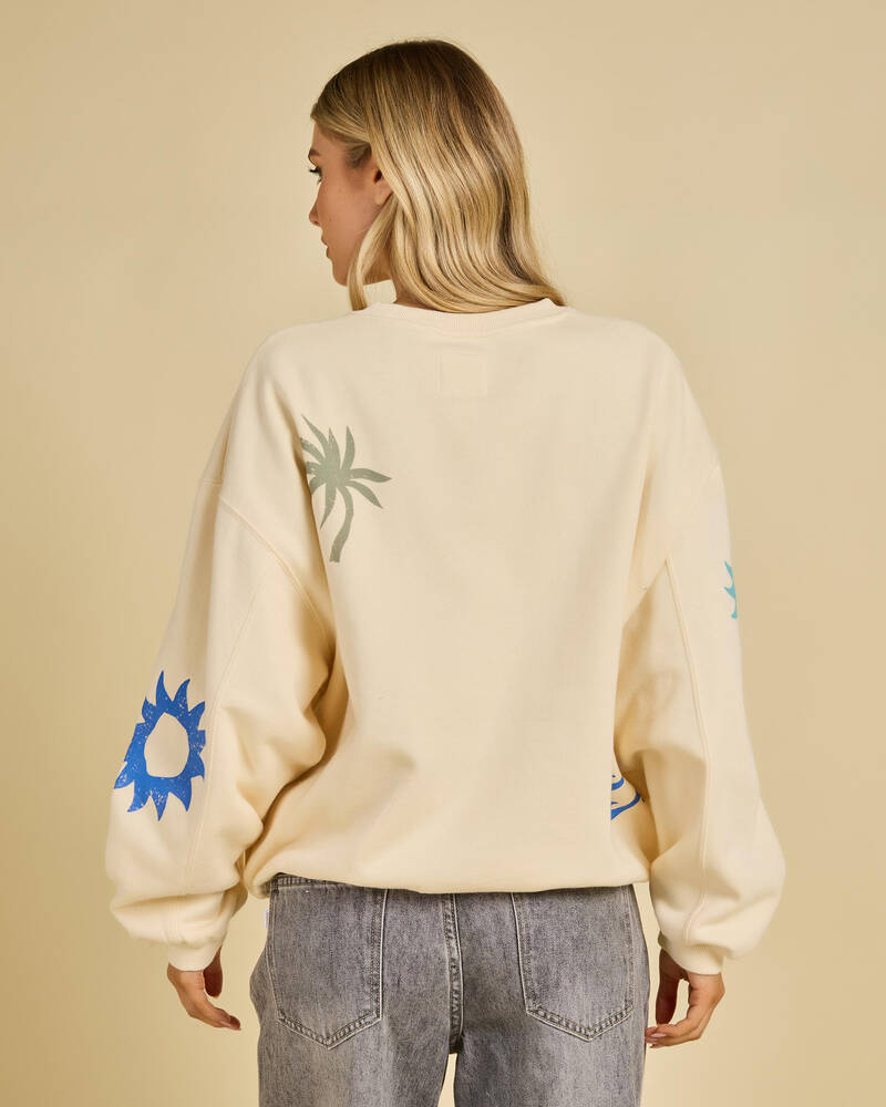 Billabong Water Signs Kendall Crewneck Sweatshirt for Womens