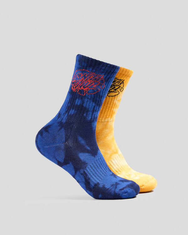 Santa Cruz Boys' Universal Oval Dot Socks 2 Pack for Mens