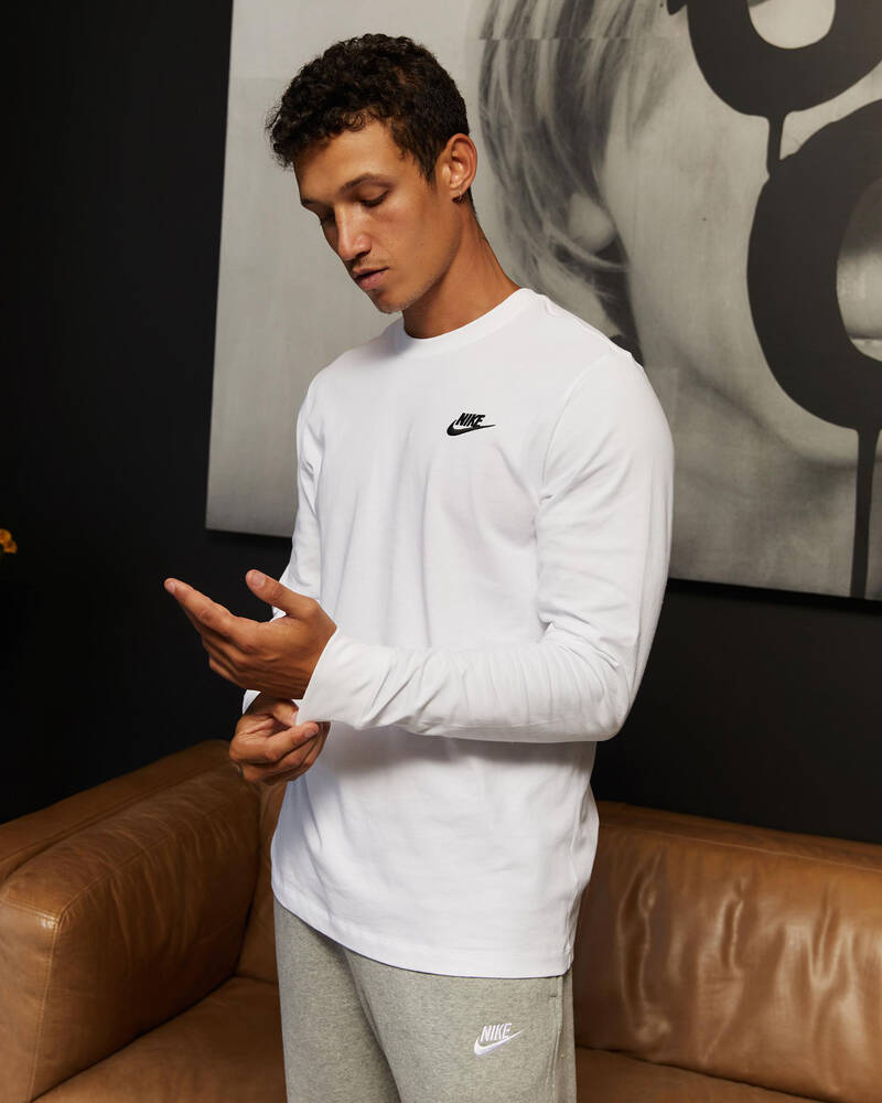 Nike Sportswear Club Long Sleeve T-Shirt for Mens