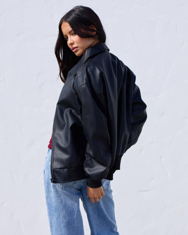 Ava And Ever Dean Faux Leather Jacket for Womens