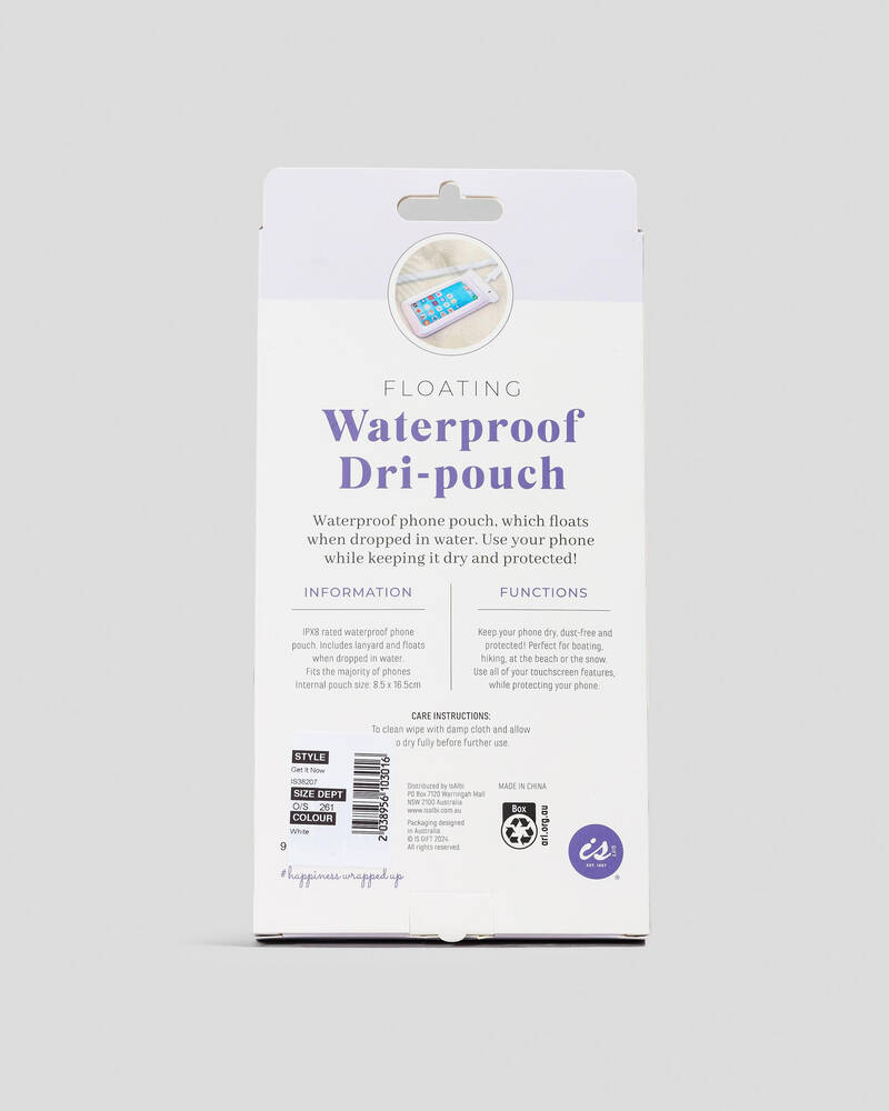 Get It Now Floating Waterproof Dri-Pouch for Unisex