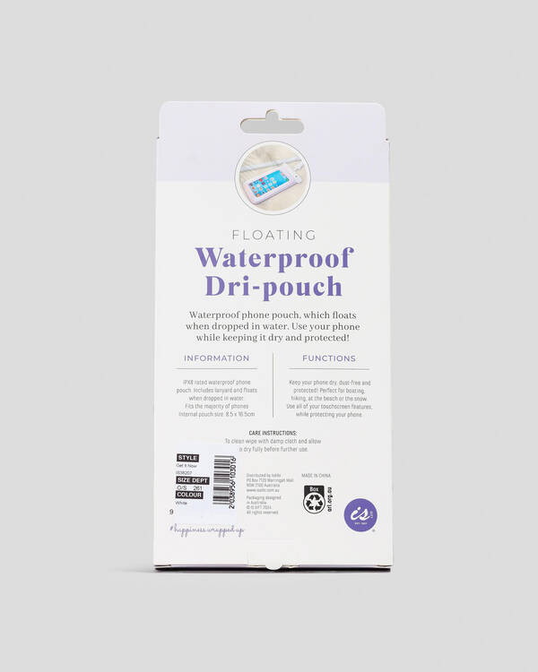 Get It Now Floating Waterproof Dri-Pouch for Unisex