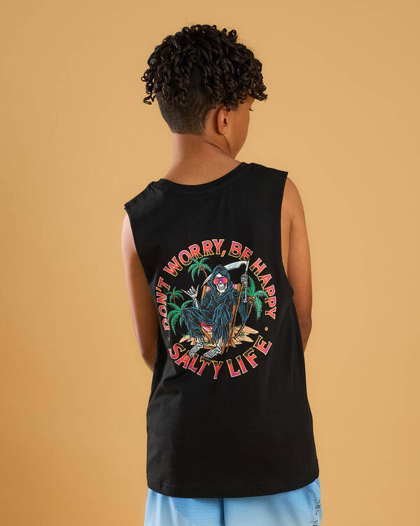 Boys' Be Happy Muscle Tank