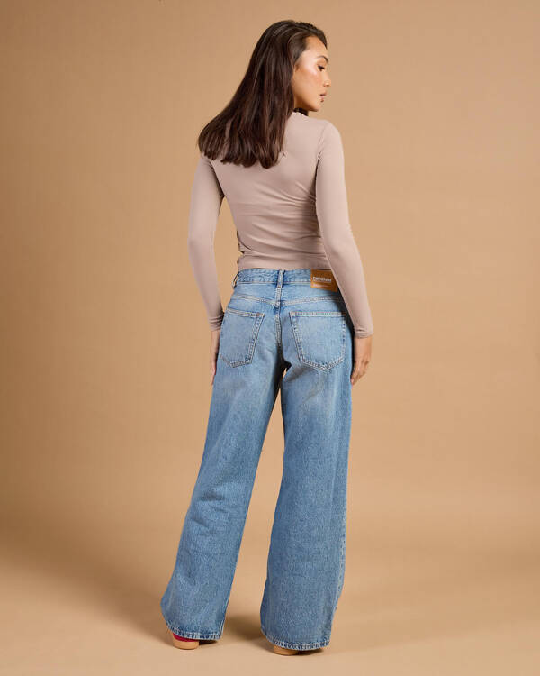 Dr Denim Rhue Low Wide Jeans for Womens