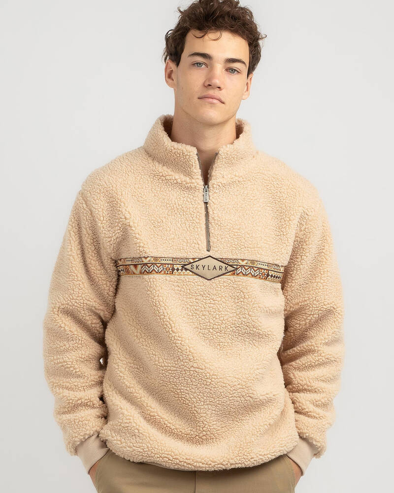 Skylark Portion Quarter Zip Crew Sweatshirt for Mens