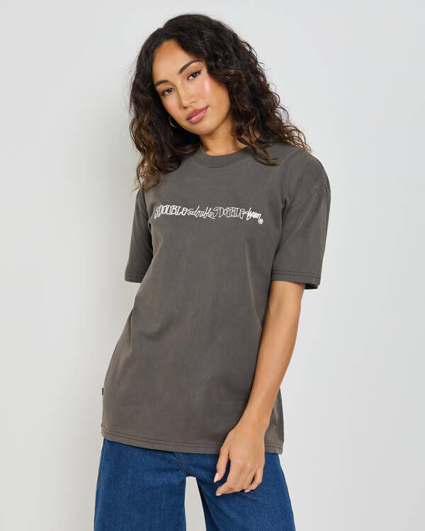 S-Double Script Stack T-Shirt for Womens