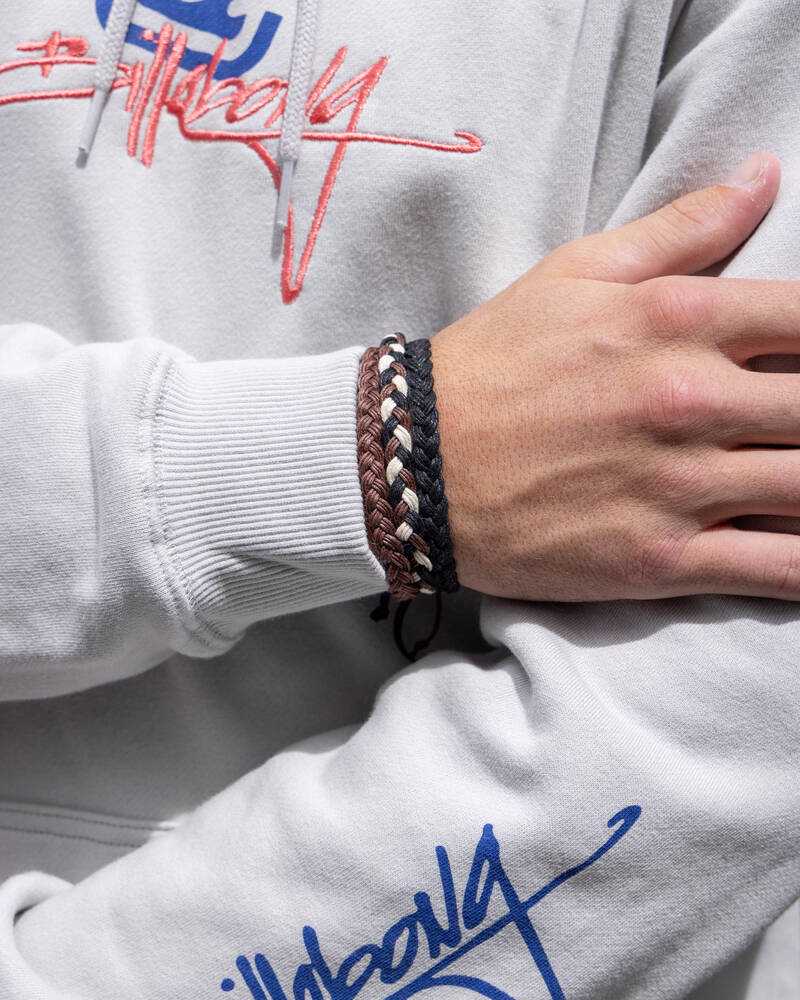 Classics 77 Pack Brn/blk/wht Bracelet for Mens