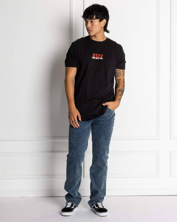 Kiss Chacey Diluted Dual Curve T-Shirt for Mens