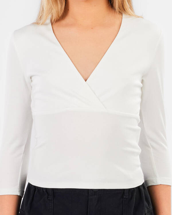 Ava And Ever Girls' Rach 3/4 Sleeve Top for Womens