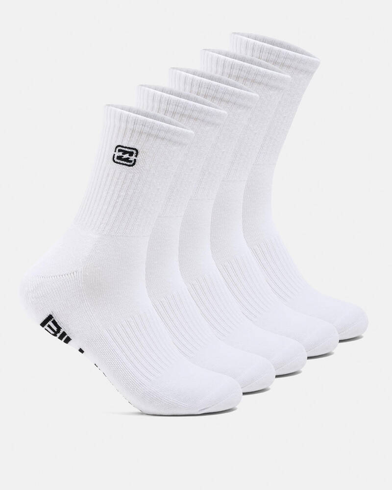 Billabong Sport Socks 5 Pack for Mens