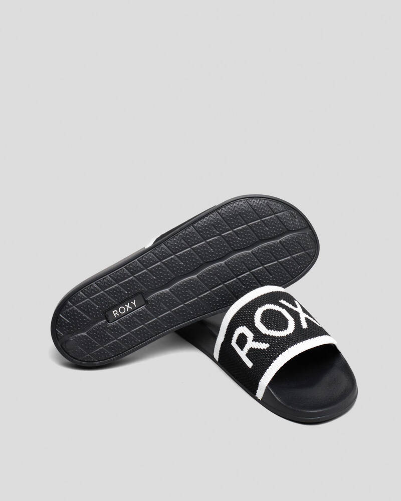 Roxy Womens Roxy Slippy Knit Slide Sandals for Womens