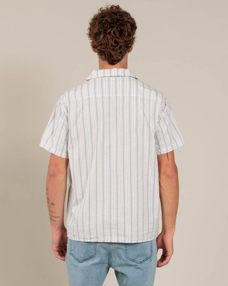 Rhythm Vacation Stripe Short Sleeve Shirt for Mens