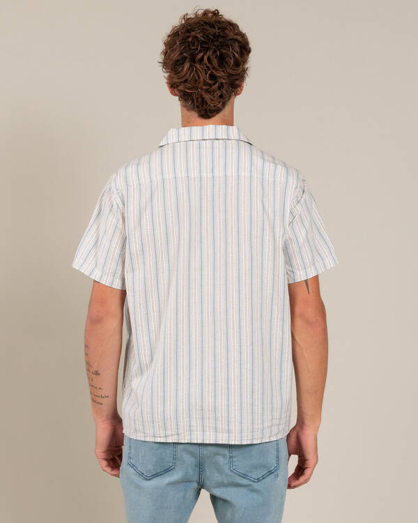 Rhythm Vacation Stripe Short Sleeve Shirt for Mens