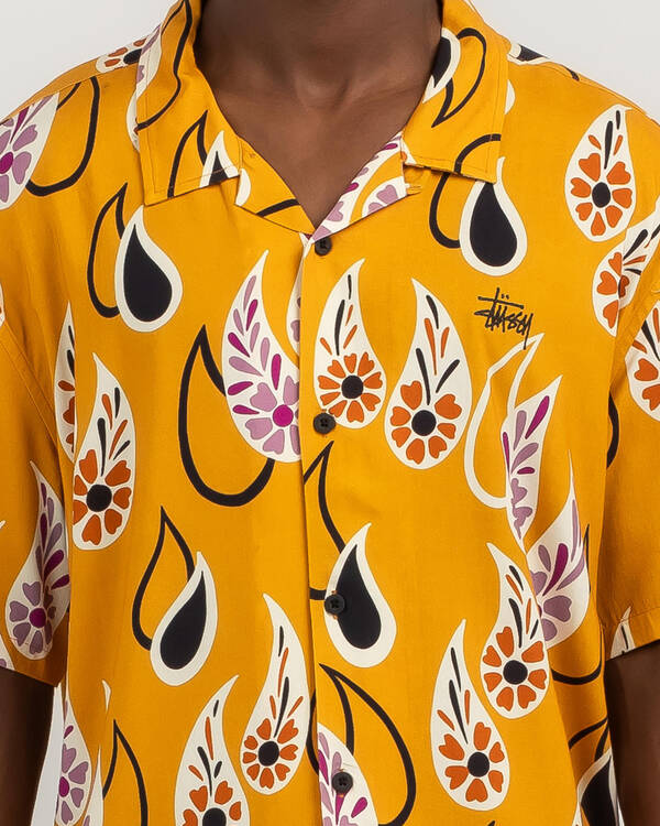 Stussy Paisley Tears Short Sleeve Shirt for Mens