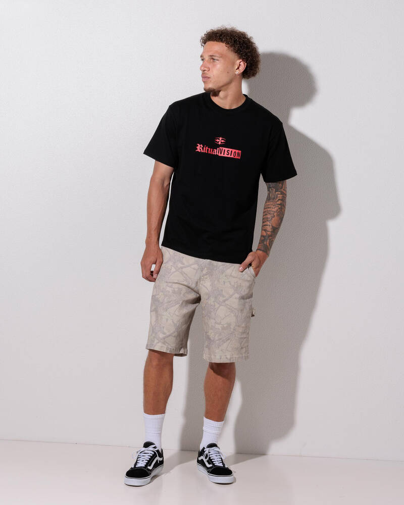 Ritual Vision Stacked T-Shirt for Mens